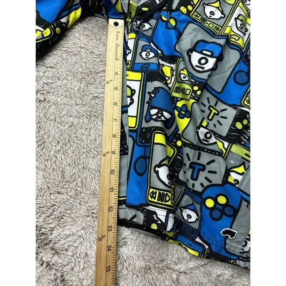 Trukfit Men’s  36 Swim Board Shorts Blue Green Gray Pockets Lil Wayne Pool Party - Picture 7 of 16